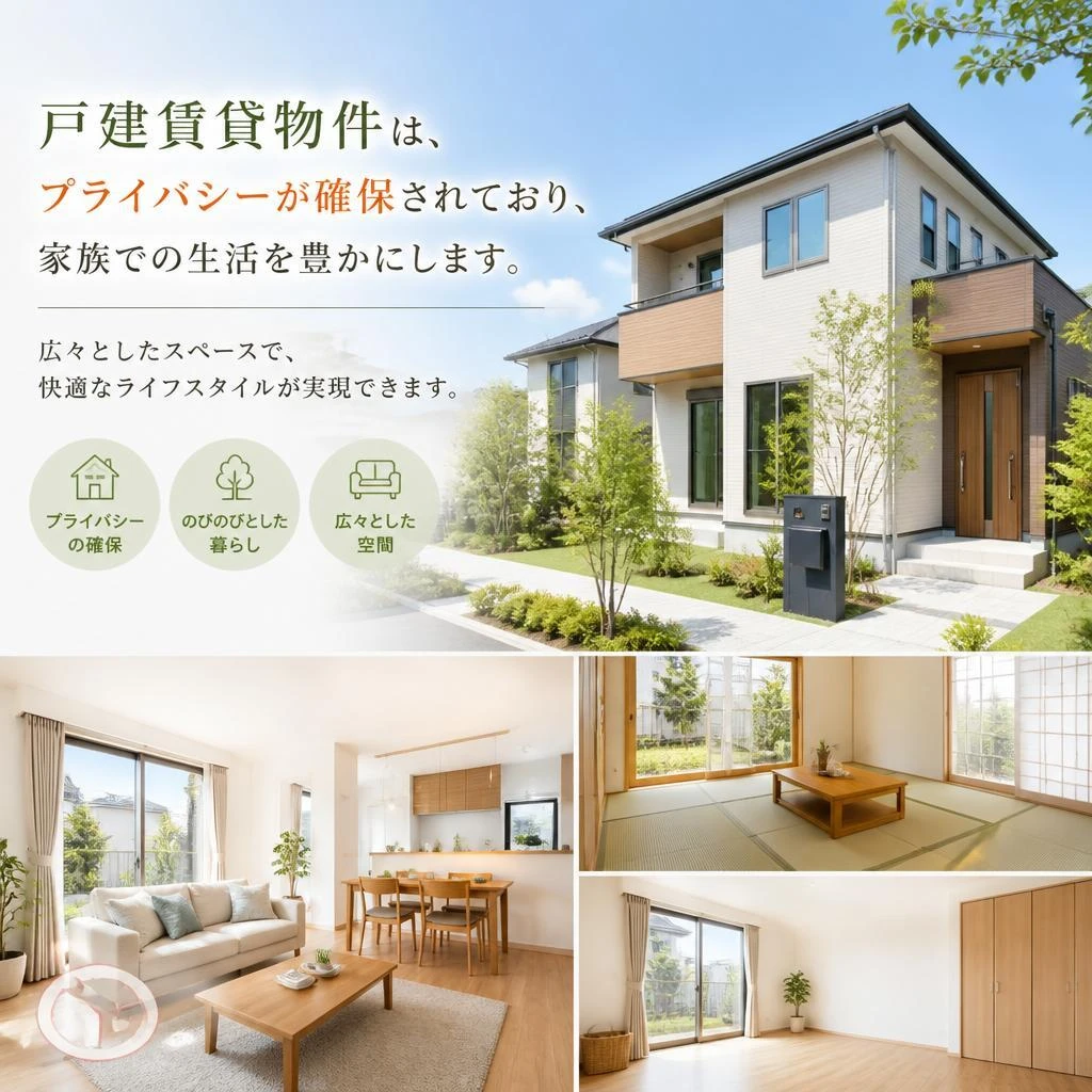 戸建賃貸物件の特長