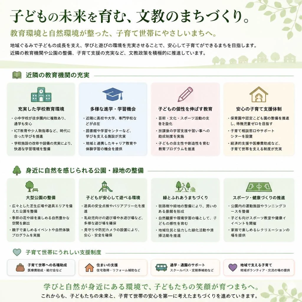 文教地域ならではの安心