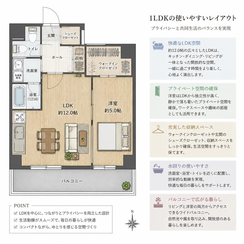 同棲にぴったりな間取り