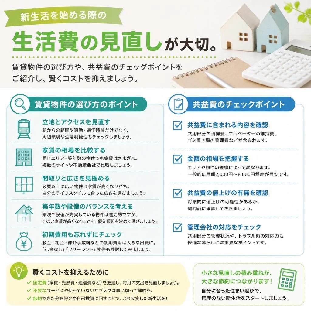 生活費を抑える賢い選択